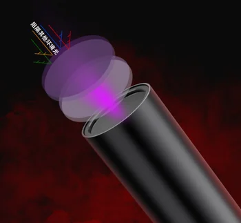 Черен филтър 5 W 365 нм Ултравиолетова лилаво проверки Акумулаторна батерия USB джобен UV фенерче Черен филтър 5 W 365 нм Ултравиолетова лилаво проверки Акумулаторна батерия USB джобен UV фенерче 2