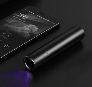 Черен филтър 5 W 365 нм Ултравиолетова лилаво проверки Акумулаторна батерия USB джобен UV фенерче Черен филтър 5 W 365 нм Ултравиолетова лилаво проверки Акумулаторна батерия USB джобен UV фенерче 3