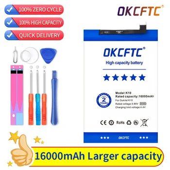 OKCFTC Оригиналната Смяна на 16000 mah 3,85 На Висок Капацитет За батерията на Мобилния телефон Oukitel K10 за телефон Oukitel K10 с Инструменти