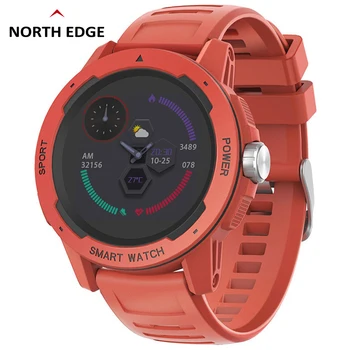 Мъжки смарт часовници NORTH EDGE за наблюдение на Сърдечната честота, Кръвното налягане и кислород, Многофункционални Дамски Спортни Часовници за Android ISO
