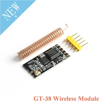 GT-38 Безжичен Модул едно-чип Сериен Порт SI4438/4463 433 Mhz UART 3.3V/5v TTL Разстояние интерфейс на 1200 м