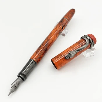 MB Snake Клип Мраморни луксозни химикалки с перьевыми мастило, червени, черни, канцеларски пособия за писане, химикалка канцеларски материали