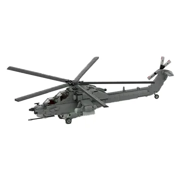 1169 бр. WW2 Военен MOC Мащаб 1:35 MI-28N Модел на хеликоптер HAVOC творчески идеи високотехнологичен Детски Подарък Блокове За Изтребител