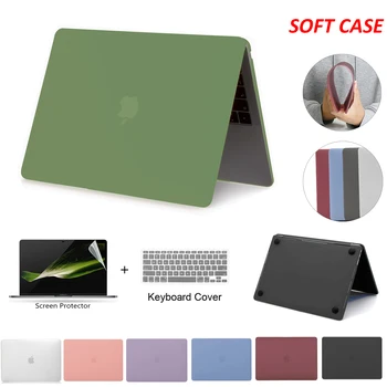 Мек калъф за Macbook Pro 13 Case M2 Калъф за лаптоп Funda Macbook Air 13 Case M1 Чип Pro 16-инчов калъф 2020 г. 15-Инчов Калъф за лаптоп