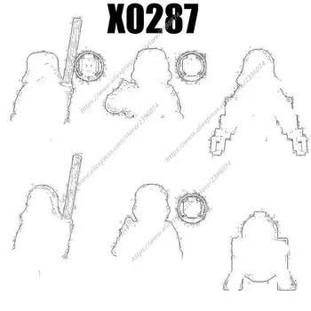 X0287 Фигурки на героите Аксесоари за филми Строителни Блокове Тухли играчки XH1503 XH1504 XH1505 XH1506 XH1507 XH1508