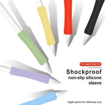 Силиконов калъф за писалка за Apple Молив 1, 2, джоб за химикалки със сензорен екран, устойчив на удари, който предпазва от надраскване, нескользящий защитен калъф за молив Силиконов калъф за писалка за Apple Молив 1, 2, джоб за химикалки със сензорен екран, устойчив на удари, който предпазва от надраскване, нескользящий защитен калъф за молив 1