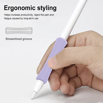 Силиконов калъф за писалка за Apple Молив 1, 2, джоб за химикалки със сензорен екран, устойчив на удари, който предпазва от надраскване, нескользящий защитен калъф за молив Силиконов калъф за писалка за Apple Молив 1, 2, джоб за химикалки със сензорен екран, устойчив на удари, който предпазва от надраскване, нескользящий защитен калъф за молив 4