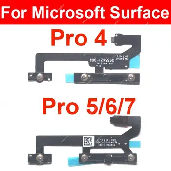 За Microsoft Surface Pro 4 5 6 7 On-off Бутон за регулиране на силата на звука на хранене гъвкав кабел страничен превключвател Подмяна на flex кабел
